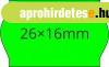26x16mm FLUO z�ld ORIGINAL �raz�c�mke