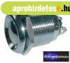 Nyom�gombos kapcsol� OFF-(ON) 12V (kerek�tett) metal 3-es ti