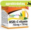 MSM 750 mg s C-vitamin 750 mg italpor 75 adag, citrom z, 
