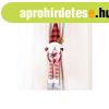 Kar�csonyi dekorat�v f�gg�nyelk�t� - piros-feh�r h�ember min