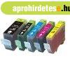 Canon PGI-5BK +CLI-8 ut�ngy�rtott tintapatron pack (5 db pat