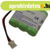CPAA36024 3,6V-300MAH NIMH VEZ.N�LK�LI TELEFON AKKU 33X31X11