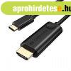 CHOETECH kbel USB type-c - HDMI 4K 30Hz 3M fekete kbel (XC