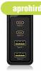 Icy Box IB-PS104-PD 2x USB Type-C / 2x USB-A Hlzati tlt 