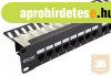 Excel Patch panel 24-es Cat.5e UTP tehermentes�t�vel,1U