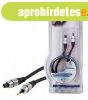 Digit�lis Audio K�bel Toslink Dug� - 3.5 mm-es Optikai Csatl