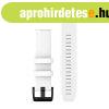 �rasz�j Garmin 22 mm feh�r szilikon, fekete rozsdamentes csa