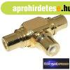  RCA eloszt� aranyozott 3 RCA aljzat