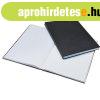 Be�r�k�nyv A4, 200lap fekete PVC bor�t�, Bluering� kock�s