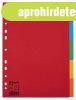 Regiszter, karton, A4, 5 r�szes, ESSELTE "Economy"