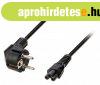 Schuko T�pk�bel Schuko Dugasz - IEC-320-C5 3.00 m Fekete